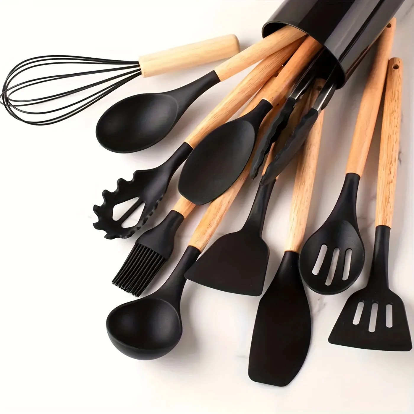 12pcs Silicone Utensil Set Safe NonStick Kitchen Essentials