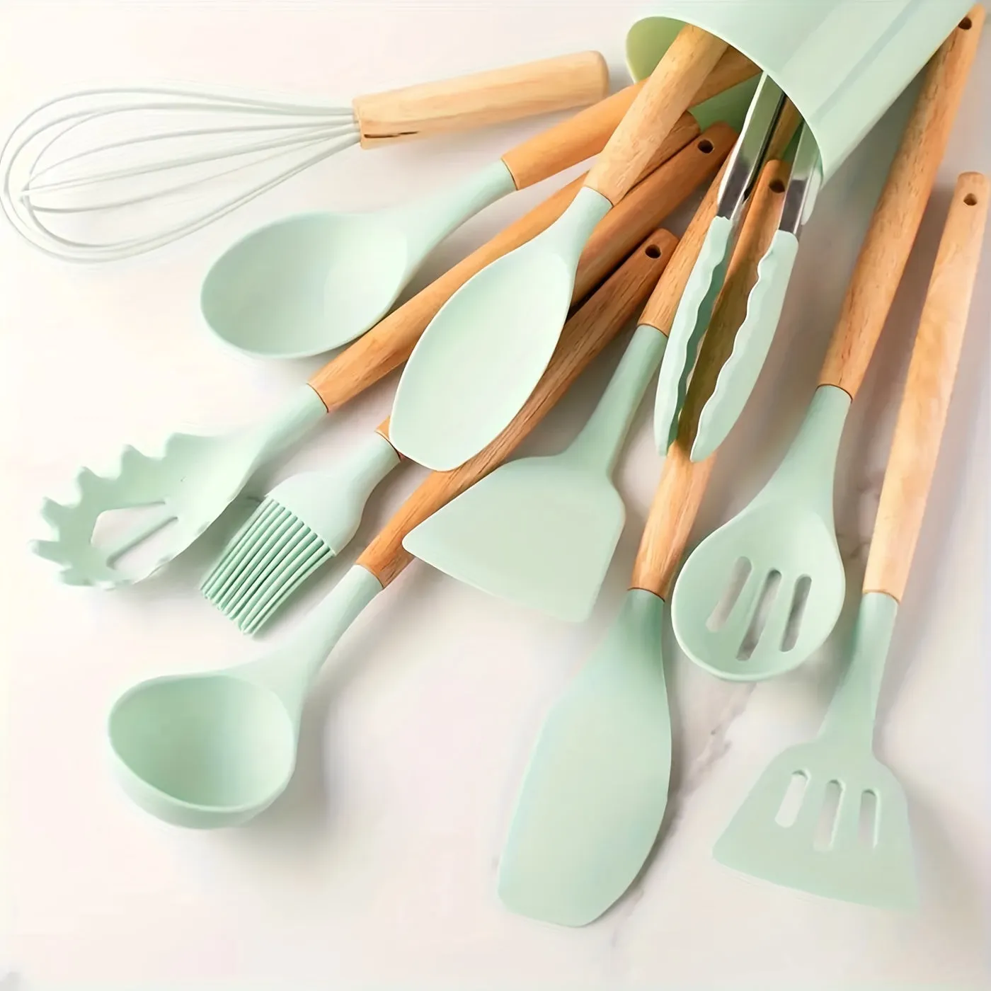 12pcs Silicone Utensil Set Safe NonStick Kitchen Essentials