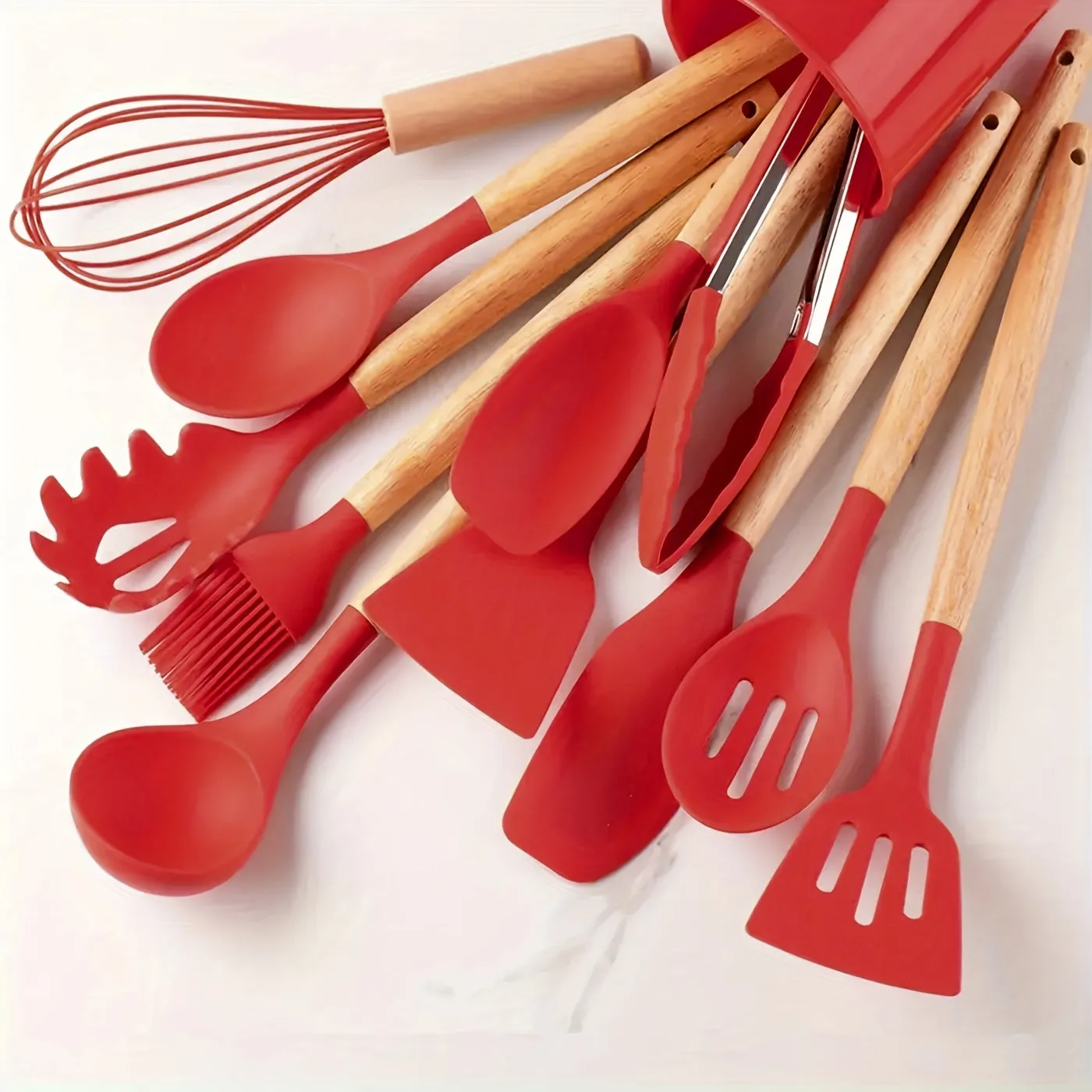 12pcs Silicone Utensil Set Safe NonStick Kitchen Essentials