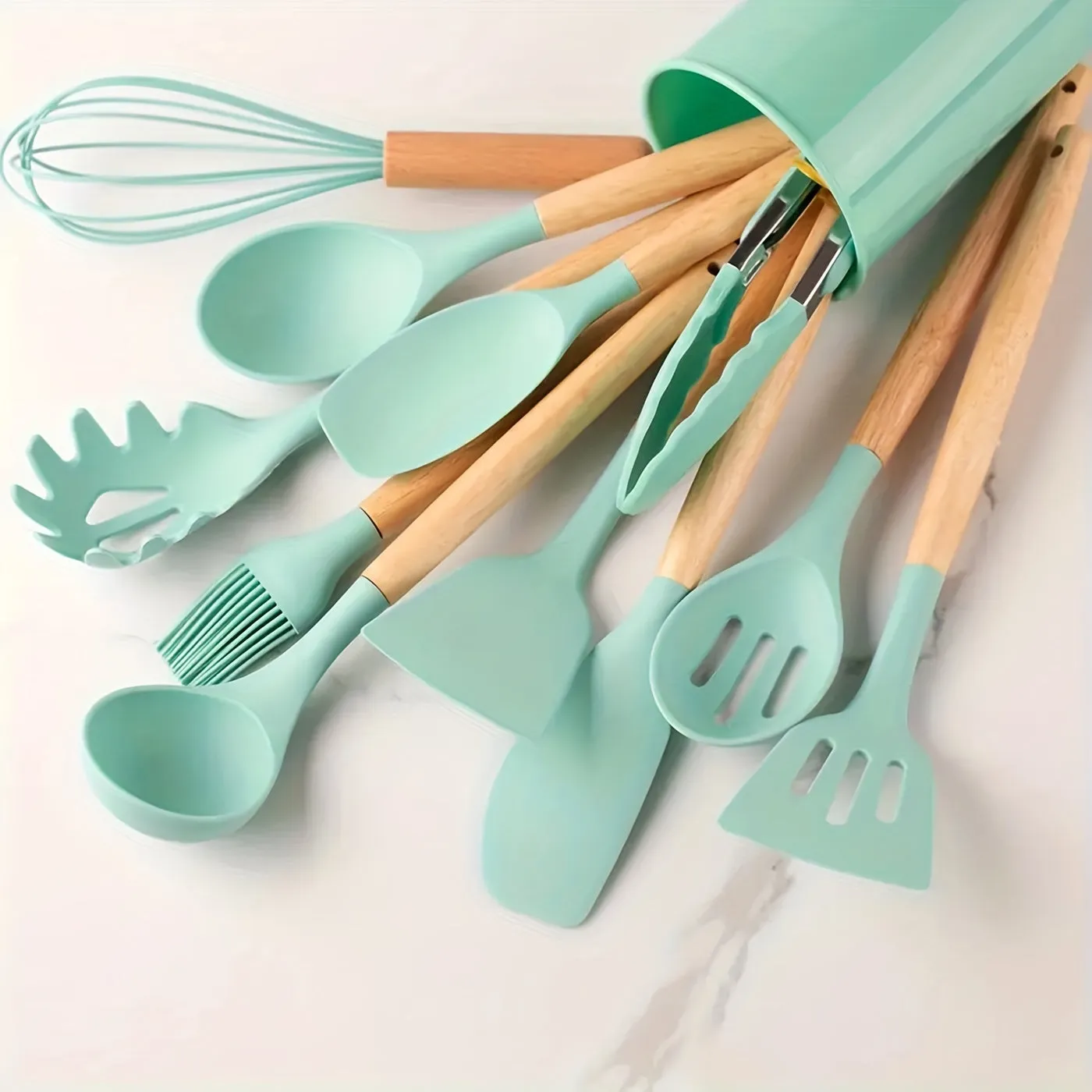 12pcs Silicone Utensil Set Safe NonStick Kitchen Essentials