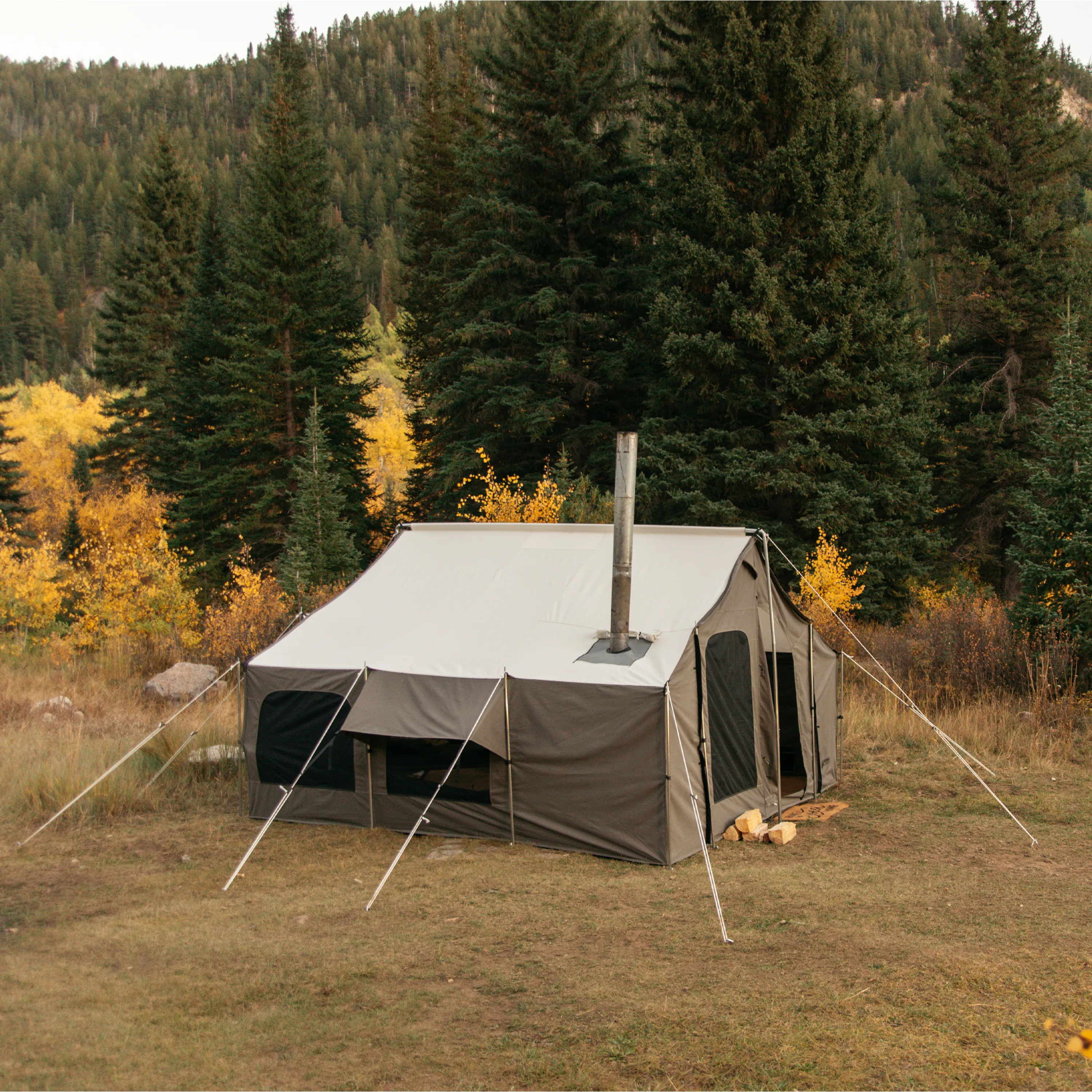 12x12 Cabin Lodge Tent SR (Stove Ready)