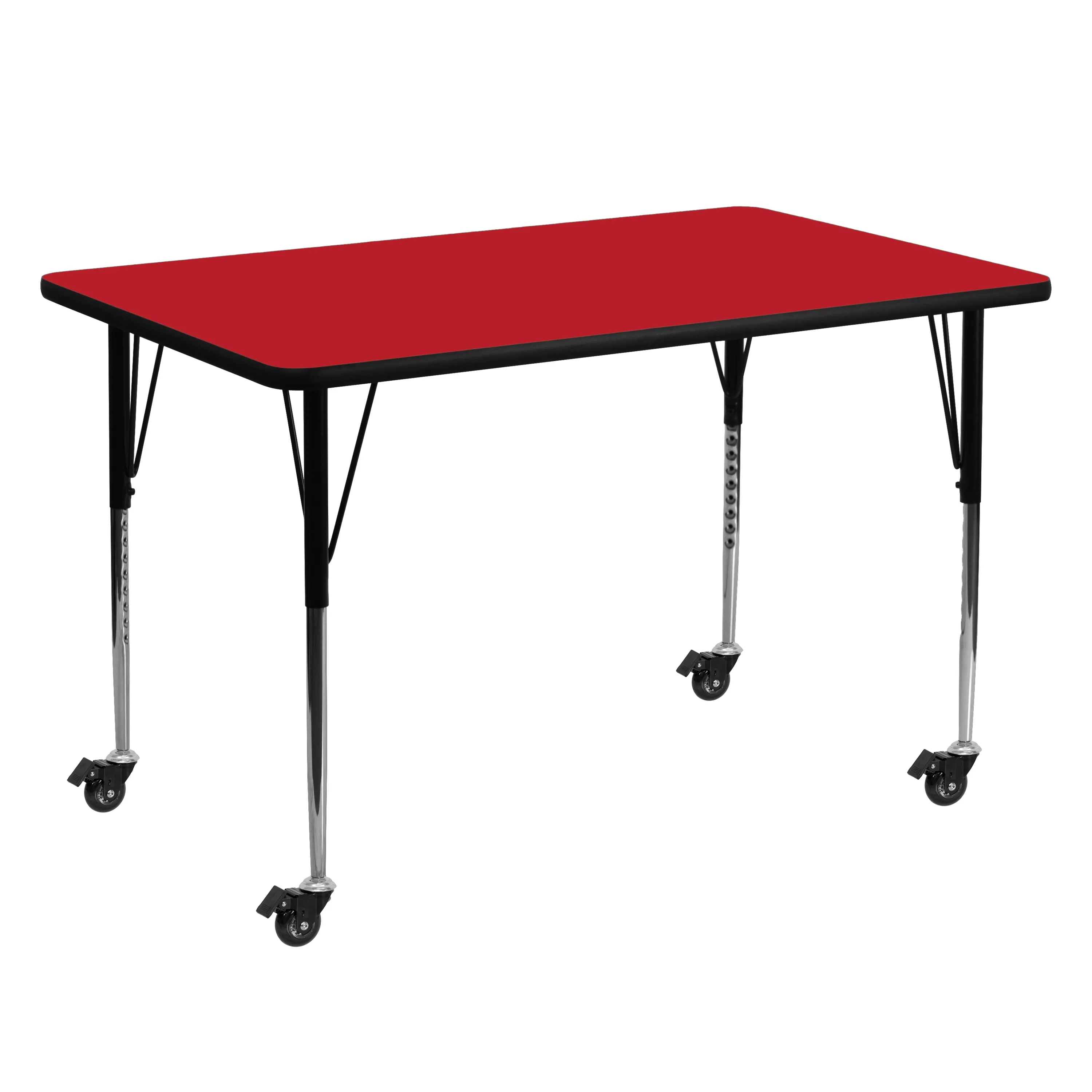 30x60 REC Red Activity Table XU-A3060-REC-RED-H-A-CAS-GG