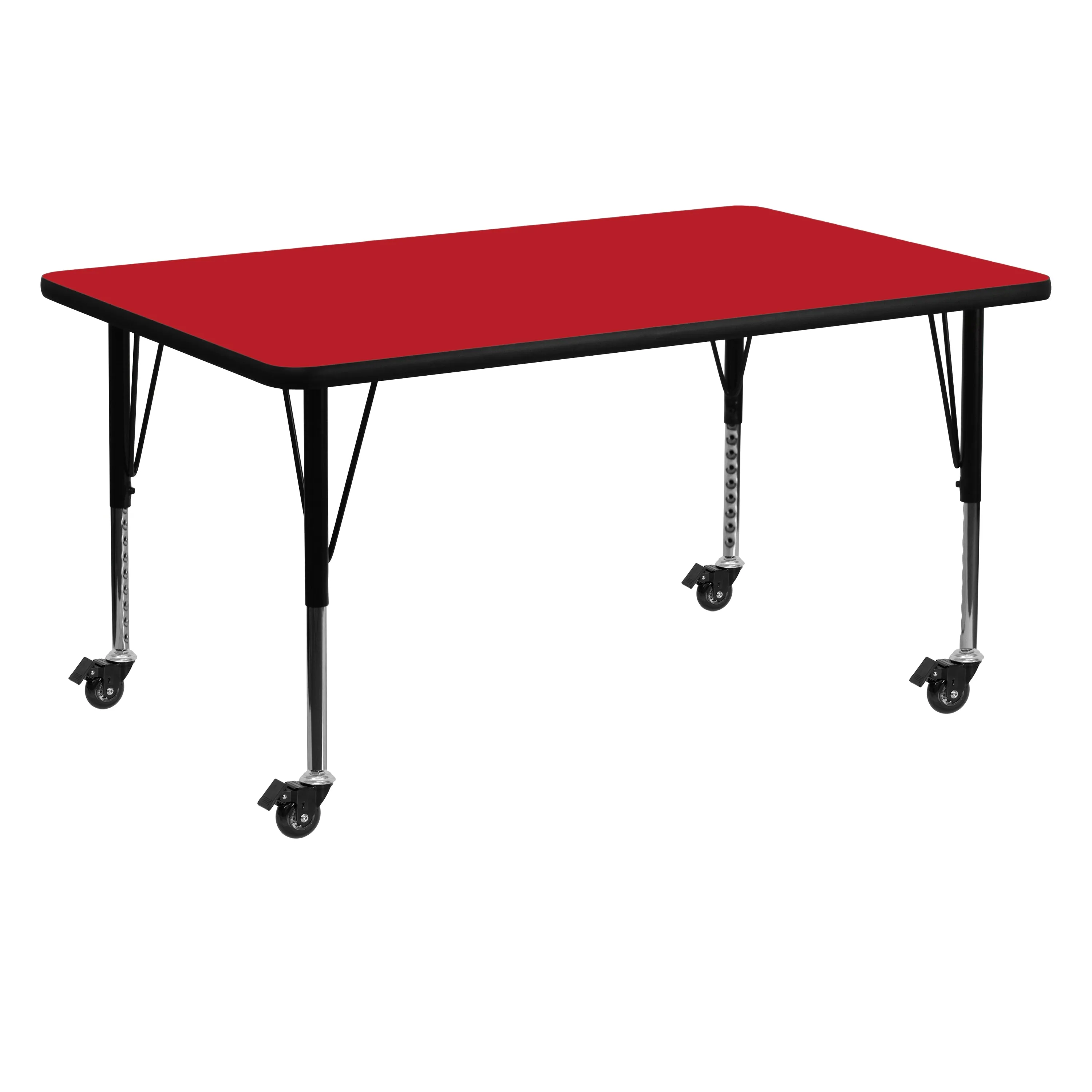 30x60 REC Red Activity Table XU-A3060-REC-RED-H-P-CAS-GG