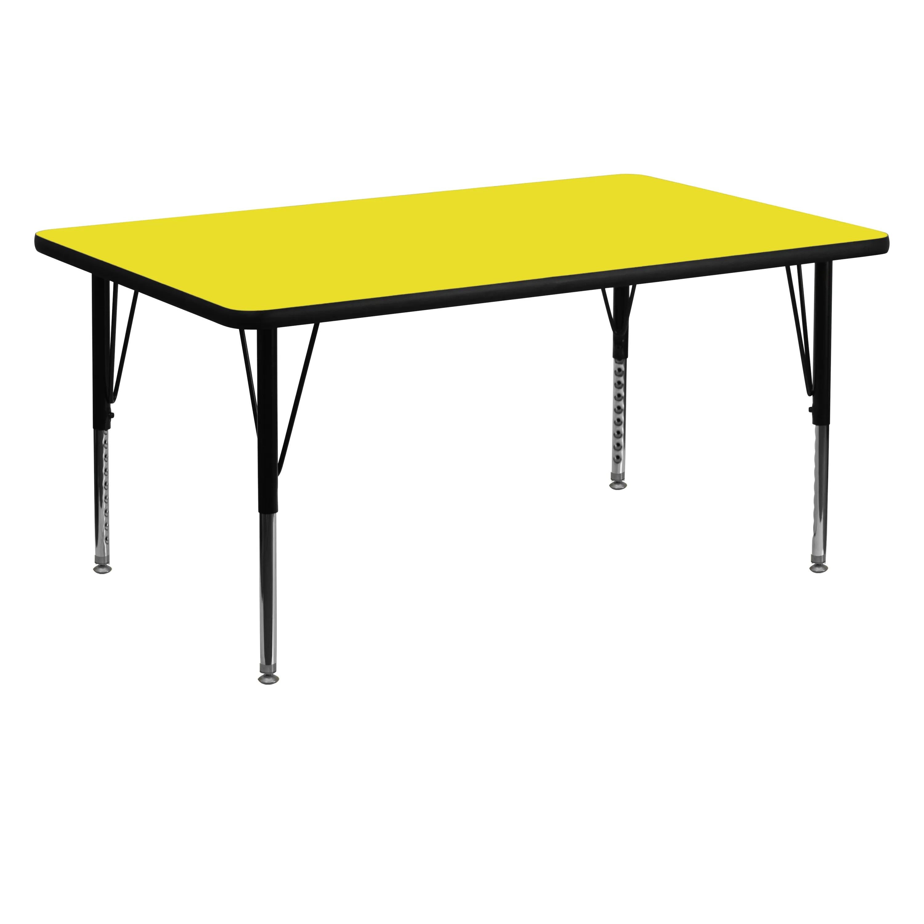 30x60 Yellow Activity Table XU-A3060-REC-YEL-H-P-GG