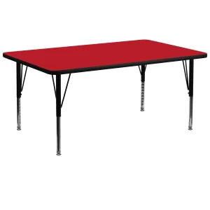 30x72 REC Red Activity Table XU-A3072-REC-RED-H-P-GG