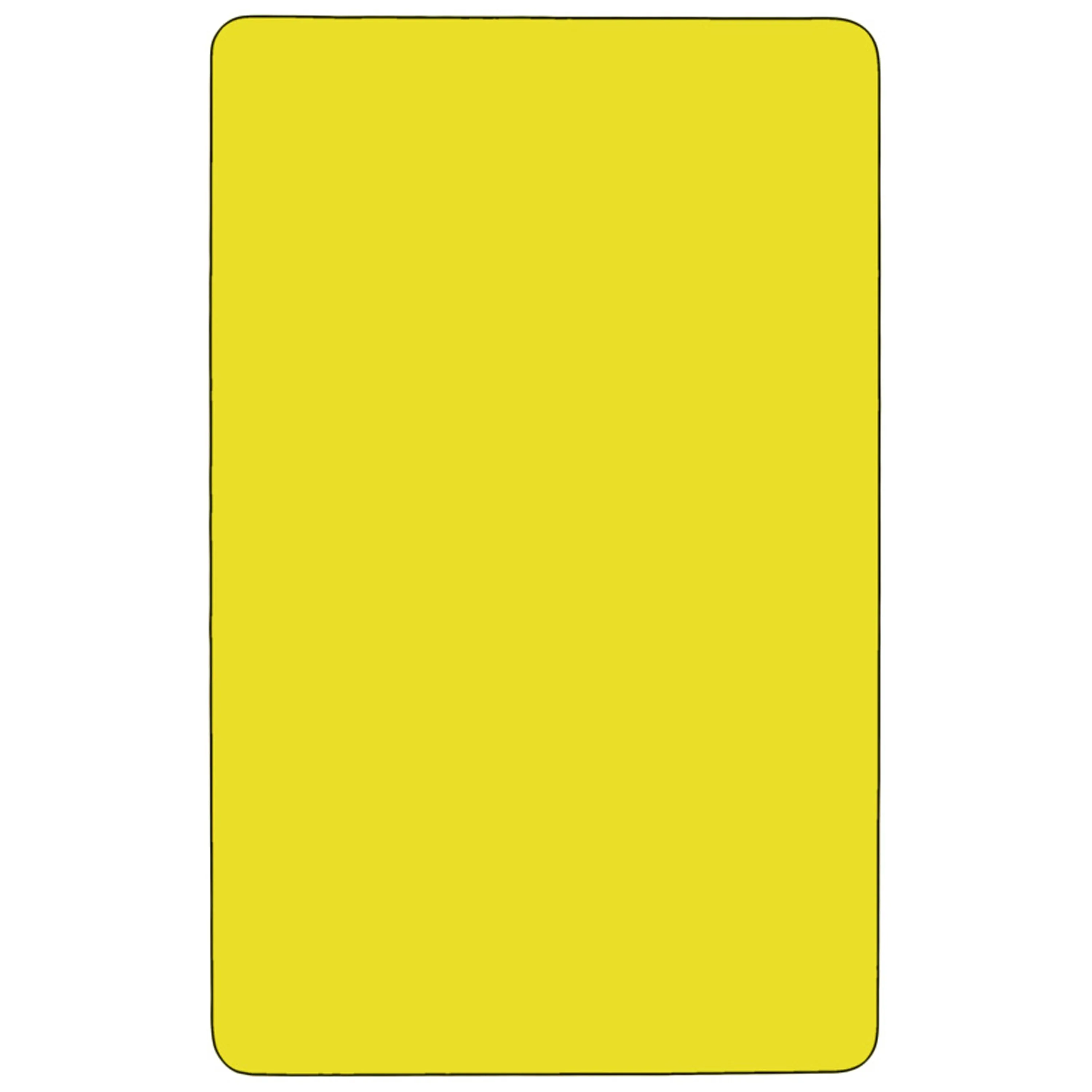 30x72 Yellow Activity Table XU-A3072-REC-YEL-H-A-CAS-GG