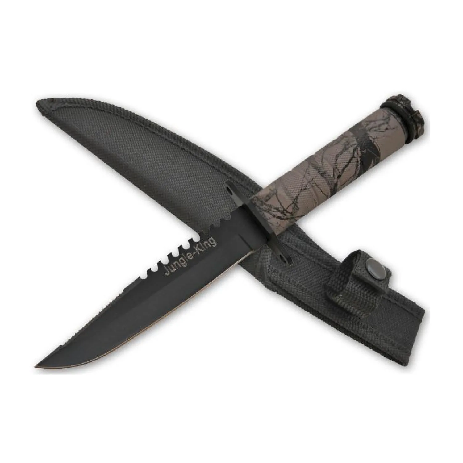 6 Units Tactical Jungle King Survival Knife with Holster Value Pack