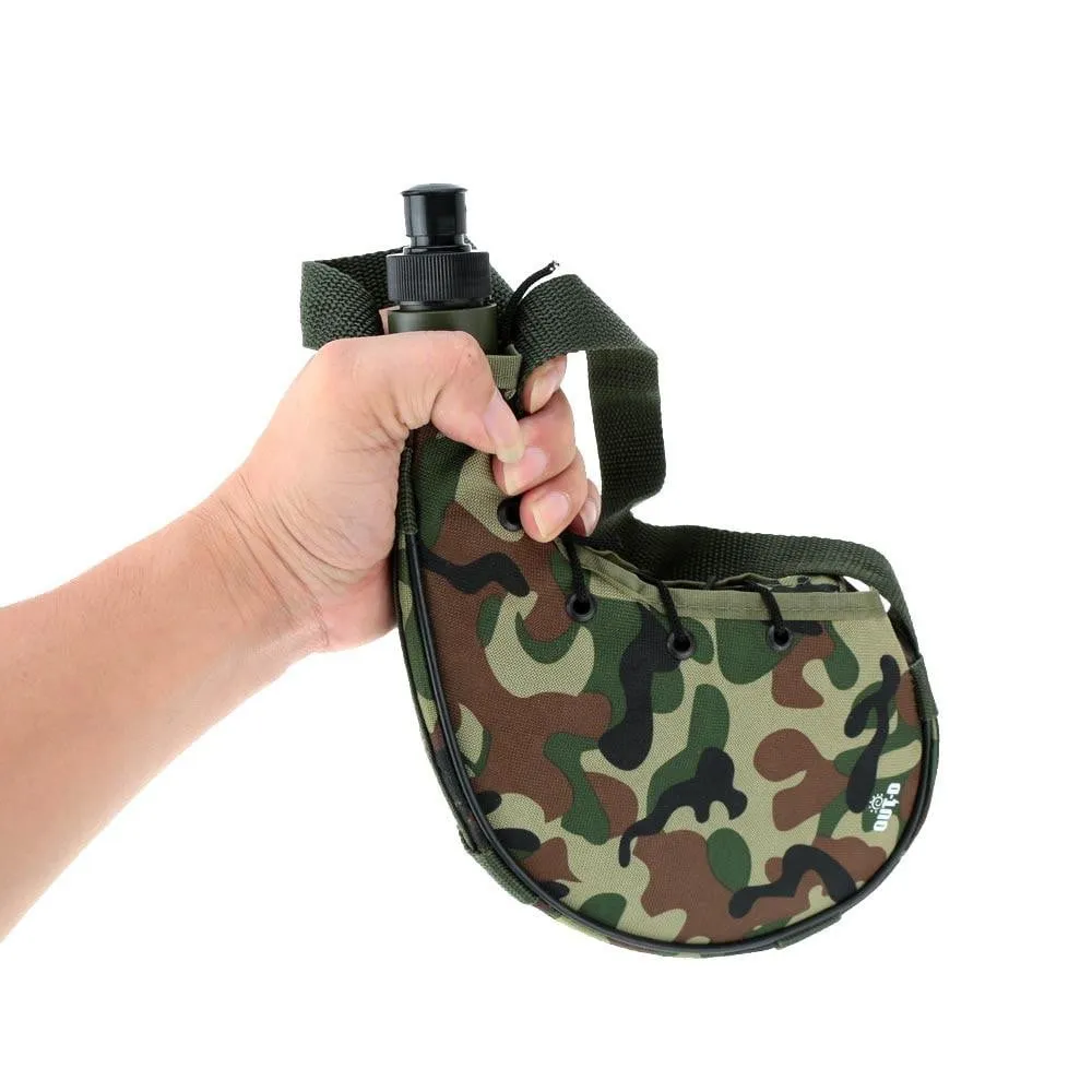 750ml Wine Skin Bota Botha Bag Water Bottle Outdoor Camping Camouflage Canteen