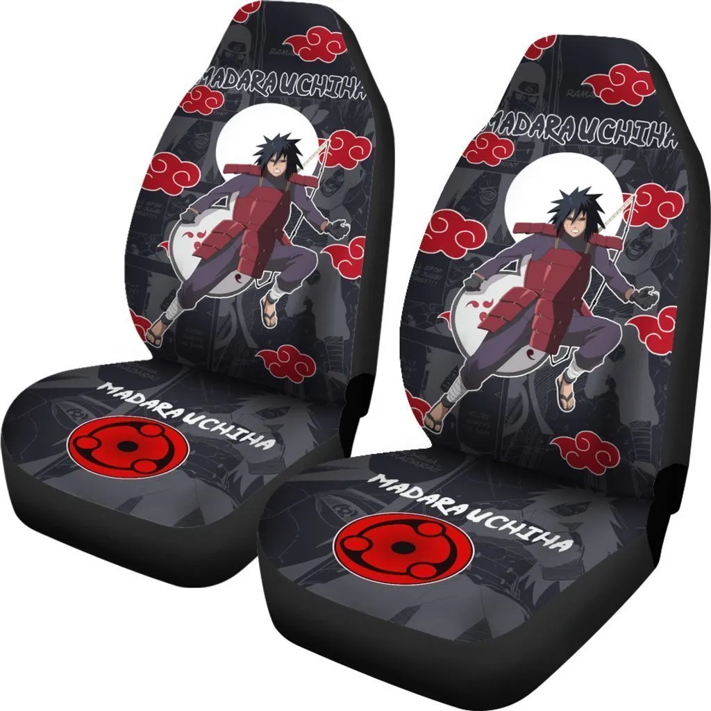 Akatsuki Madara Car Seat Covers Custom Anime Car Accessories