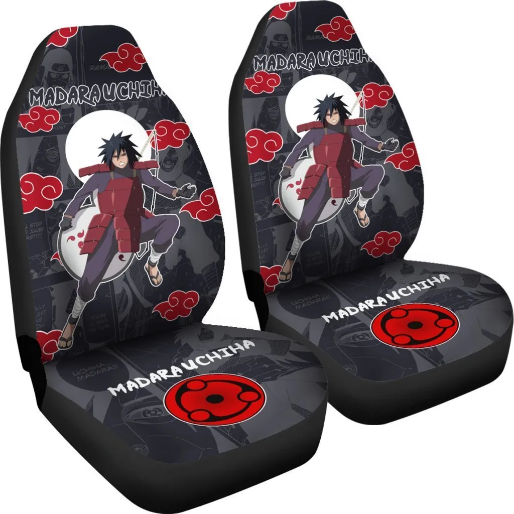 Akatsuki Madara Car Seat Covers Custom Anime Car Accessories