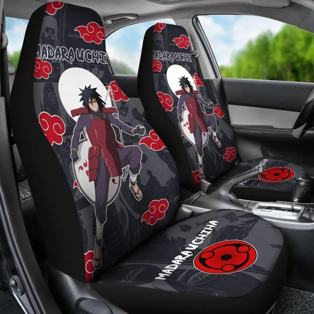 Akatsuki Madara Car Seat Covers Custom Anime Car Accessories