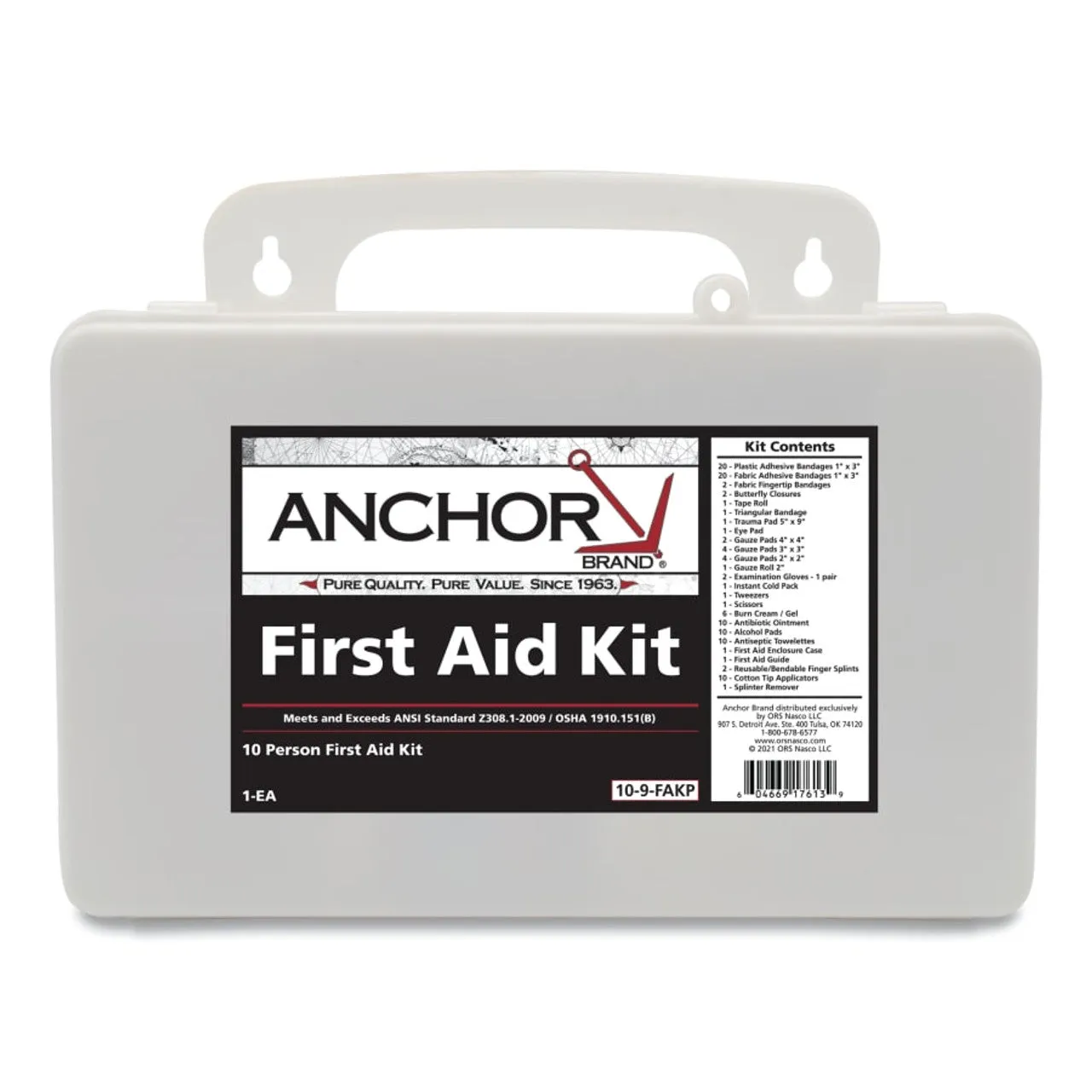 Anchor 10 Person First Aid Kit - Plastic