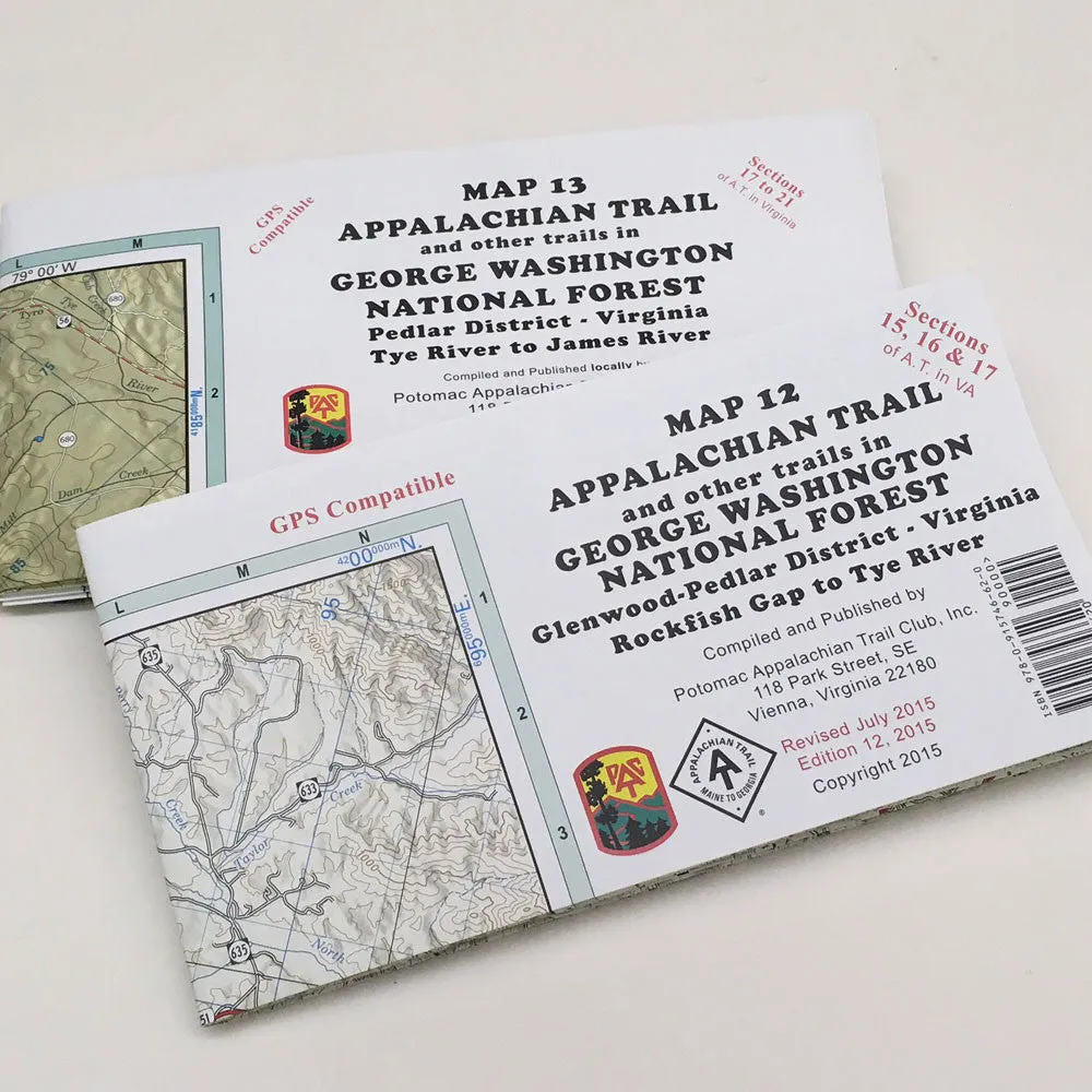 Appalachian Trail Maps (12, 13)- George Washington National Forest