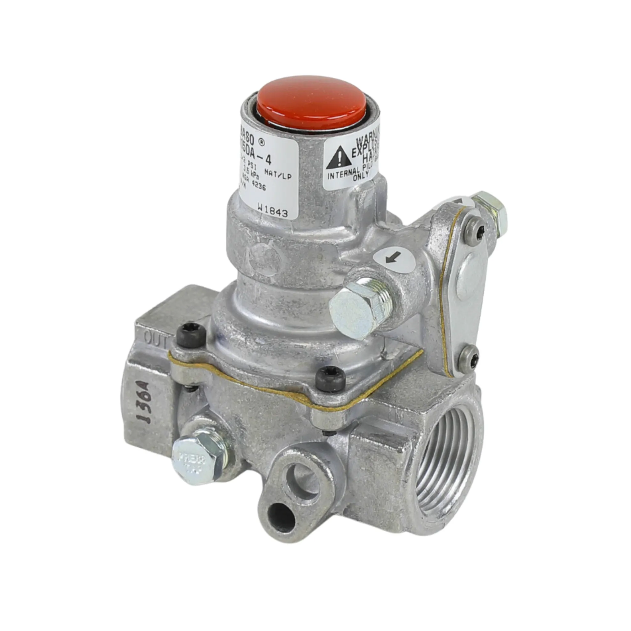 Baso H15DA-4 3/4" NPT Connection Size, 335,000 BTU, Automatic Shut-Off, Pilot Gas Valve