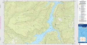 Burragorang 8929-1N Topographic Map 1:25k