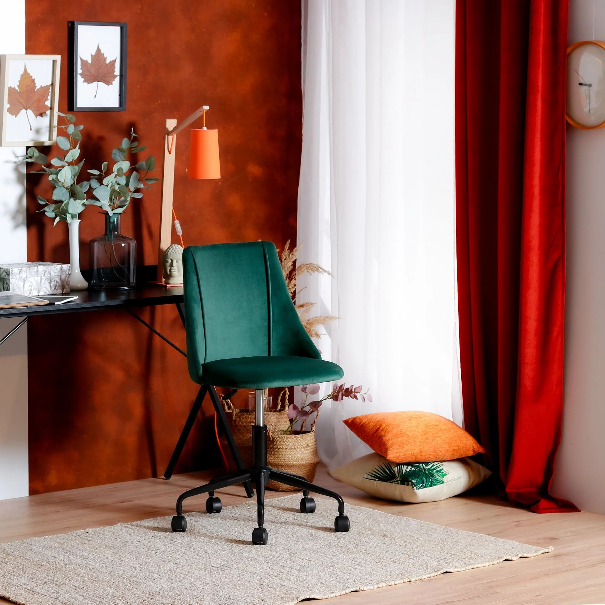 CIAN Modern Velvet Task Chair- HomyCasa