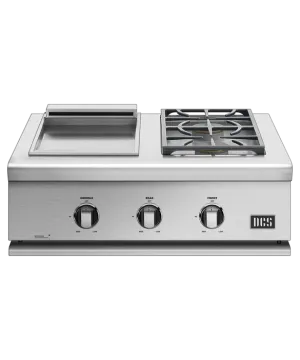 DCS 30" Series 7 Griddle/Side Burner Built-In