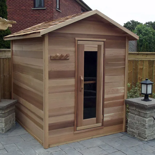 Dundalk LeisureCraft Clear Cedar Outdoor Cabin Sauna