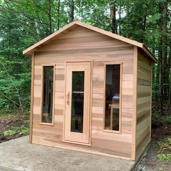 Dundalk LeisureCraft Clear Cedar Outdoor Cabin Sauna