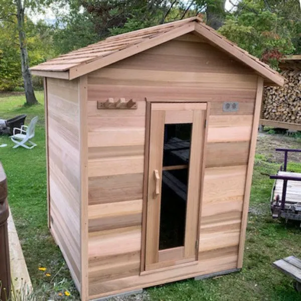 Dundalk LeisureCraft Clear Cedar Outdoor Cabin Sauna