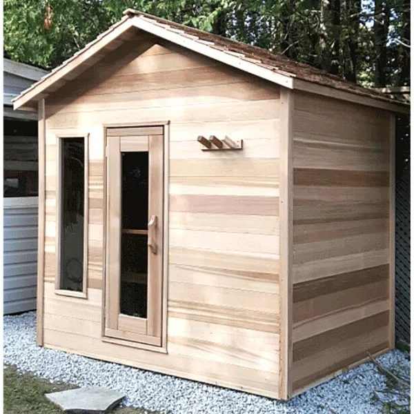 Dundalk LeisureCraft Clear Cedar Outdoor Cabin Sauna