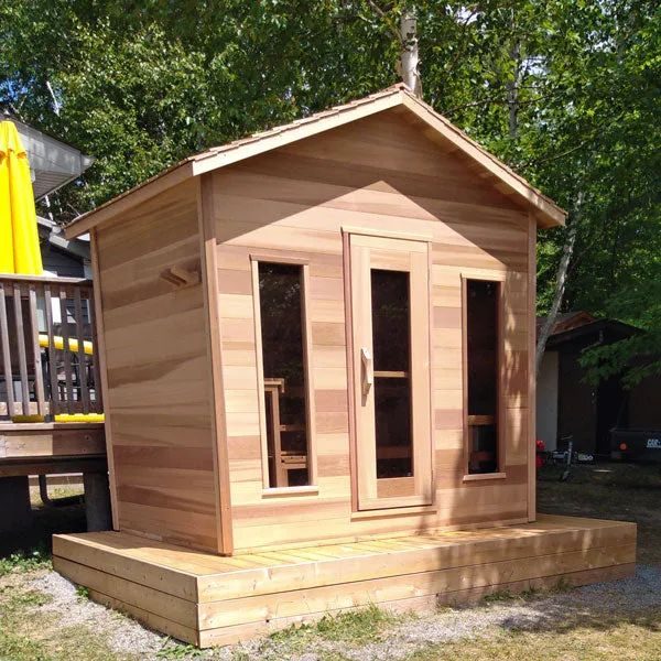 Dundalk LeisureCraft Clear Cedar Outdoor Cabin Sauna