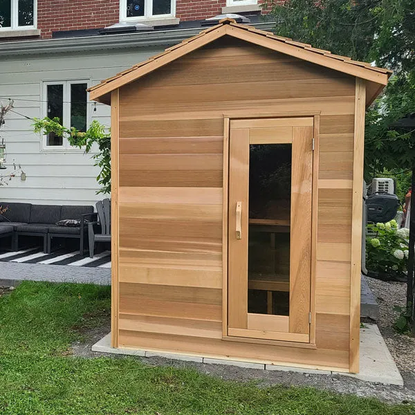 Dundalk LeisureCraft Clear Cedar Outdoor Cabin Sauna