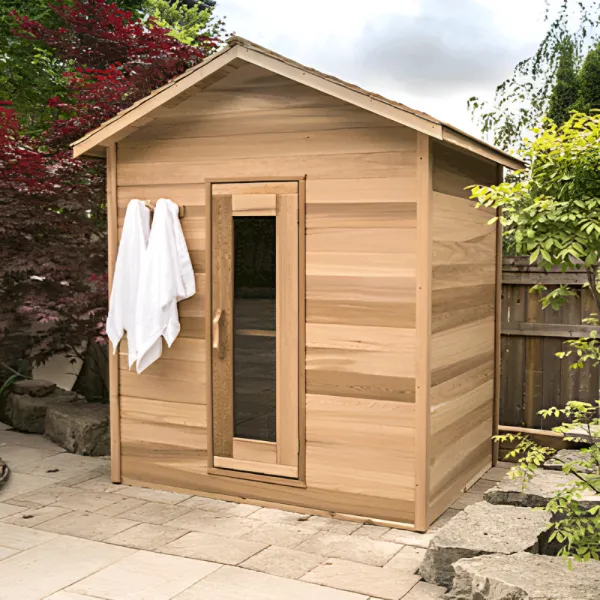 Dundalk LeisureCraft Clear Cedar Outdoor Cabin Sauna