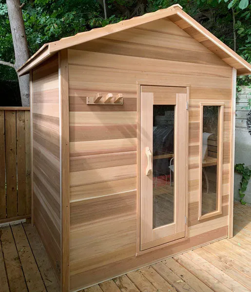 Dundalk LeisureCraft Clear Cedar Outdoor Cabin Sauna