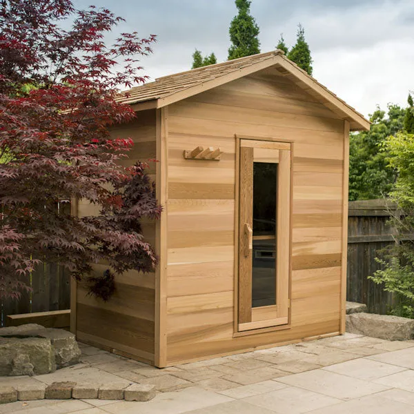 Dundalk LeisureCraft Clear Cedar Outdoor Cabin Sauna