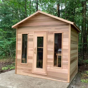 Dundalk LeisureCraft Clear Cedar Outdoor Cabin Sauna