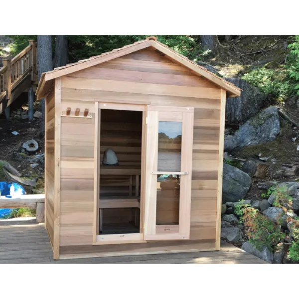 Dundalk LeisureCraft Clear Cedar Outdoor Cabin Sauna