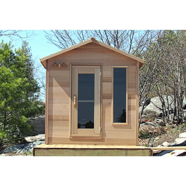 Dundalk LeisureCraft Clear Cedar Outdoor Cabin Sauna