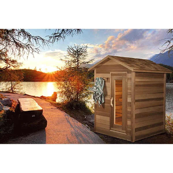 Dundalk LeisureCraft Clear Cedar Outdoor Cabin Sauna