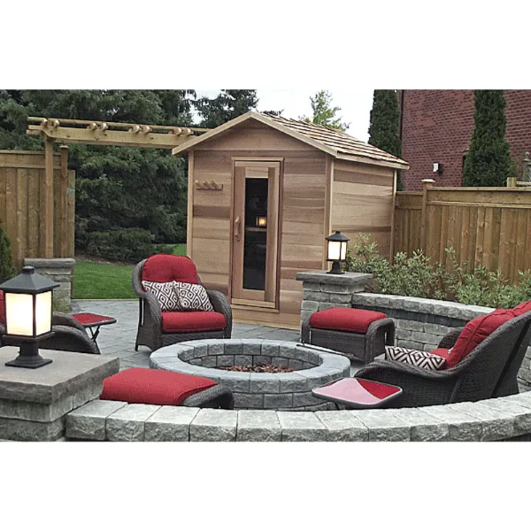 Dundalk LeisureCraft Clear Cedar Outdoor Cabin Sauna