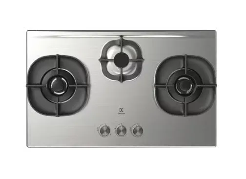 Electrolux EHG8351SCP (PUB) 82cm UltimateTaste 500 Built-in Gas Hob With 3 Cooking Zones