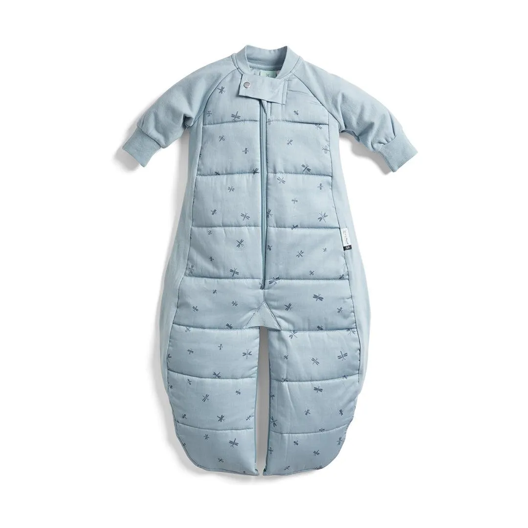 Ergopouch - Organic Winter Long Sleeved 2 In 1 Sleeping Suit Bag - 2.5 TOG - Dragonflies