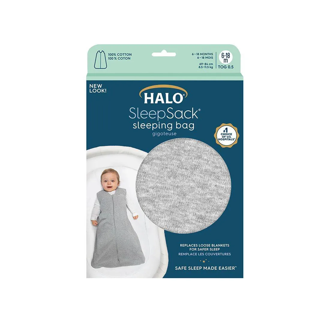 HALO SleepSack Sleeping Bag - Grey - TOG 0.5