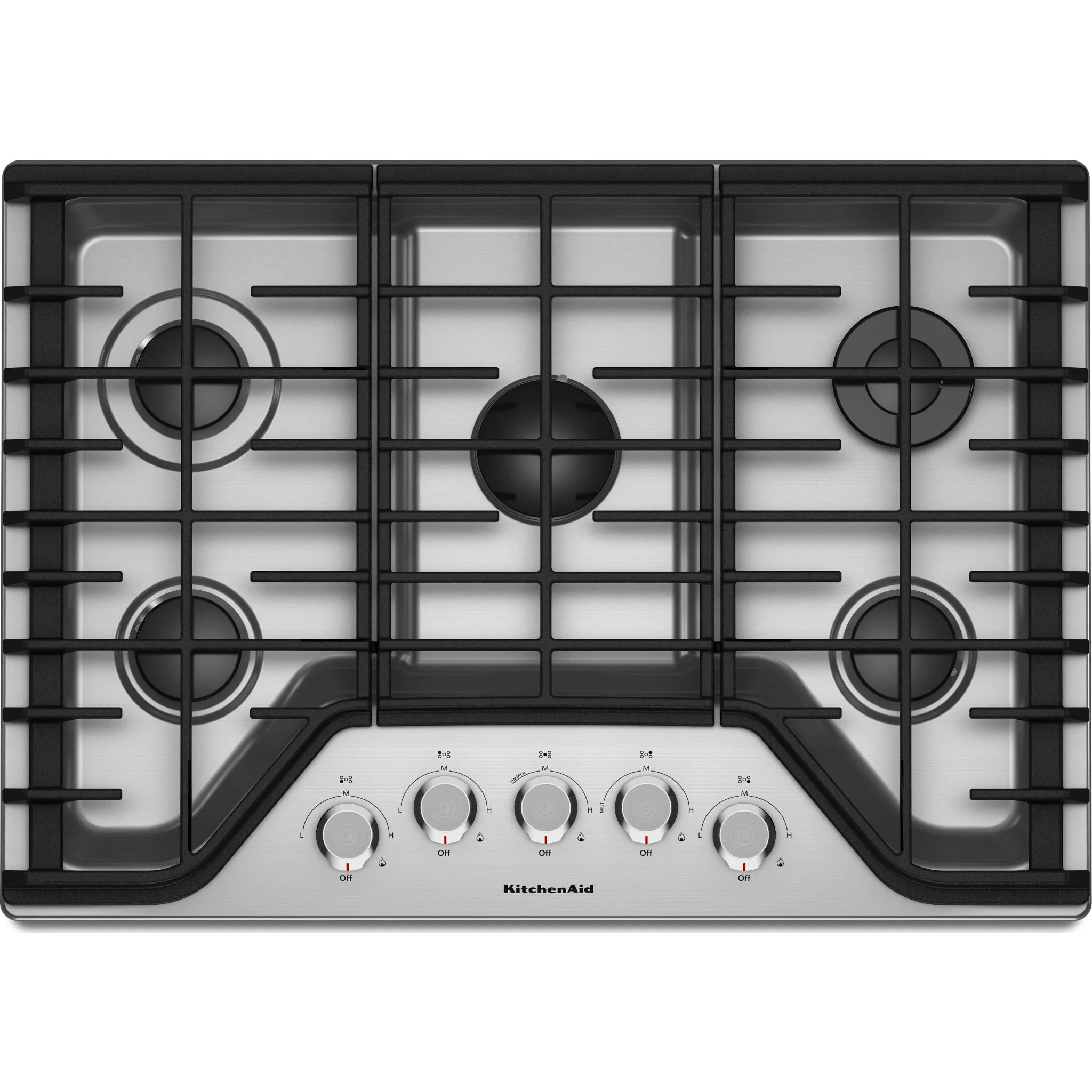 KitchenAid  30" 5-Burner Gas Cooktop (KCGS350ESS)