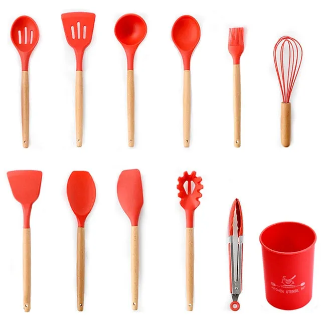 Kitchenware Cooking Utensil Set Heat Resistant Kitchen Cooking Utensil