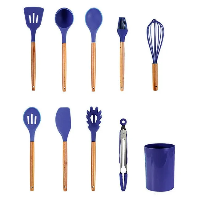 Kitchenware Cooking Utensil Set Heat Resistant Kitchen Cooking Utensil