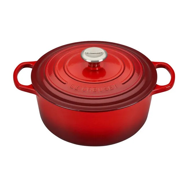 Le Creuset - 5.5 QT Signature Round - Cerise