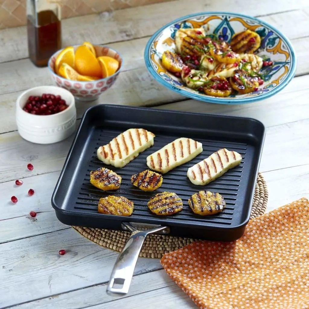 Le Creuset Toughened Non-Stick Ribbed Square Grill 28cm