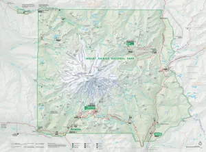 Mount Rainier National Parks Map