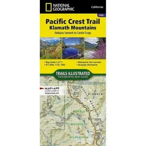 National Geographic Pacific Crest Trail: Klamath Mountains Map [Siskiyou Summit to Castle Crags]