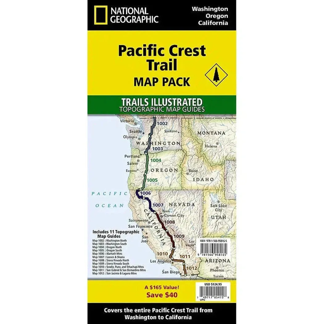 National Geographic Pacific Crest Trail [Map Pack Bundle]