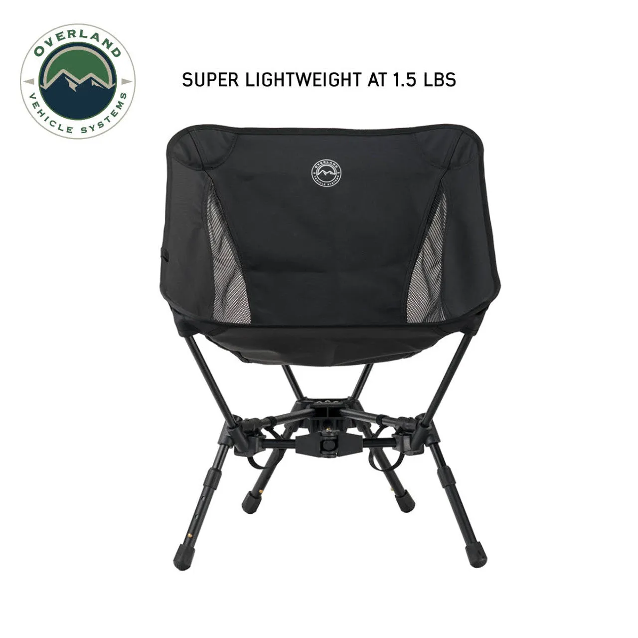 Overland Vehicle Systems Compact Camping Chair With Collapsible Aluminum Frame