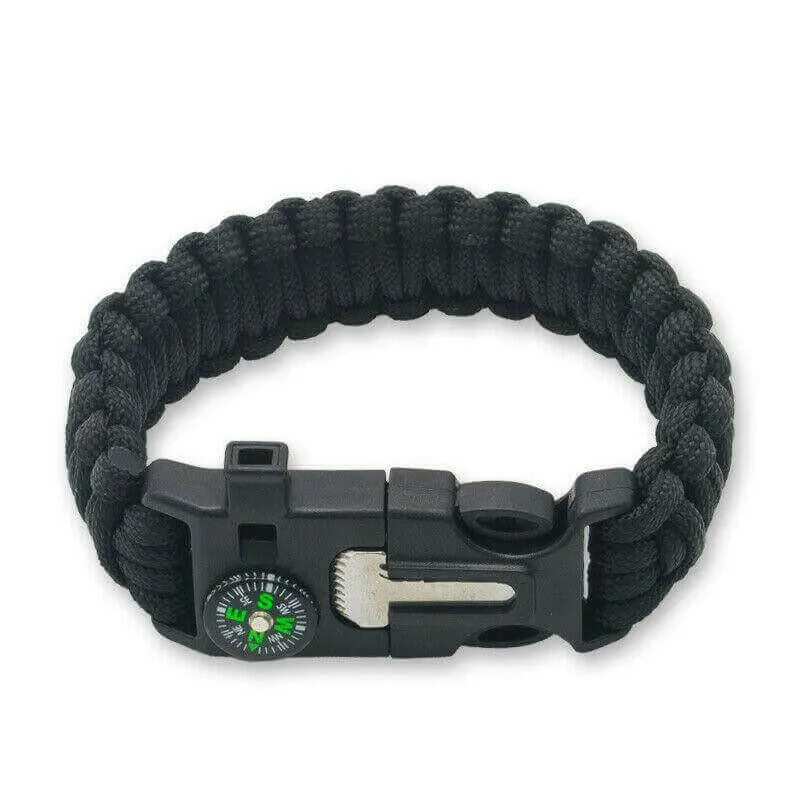 Paracord Survival Bracelet Compass/Flint/