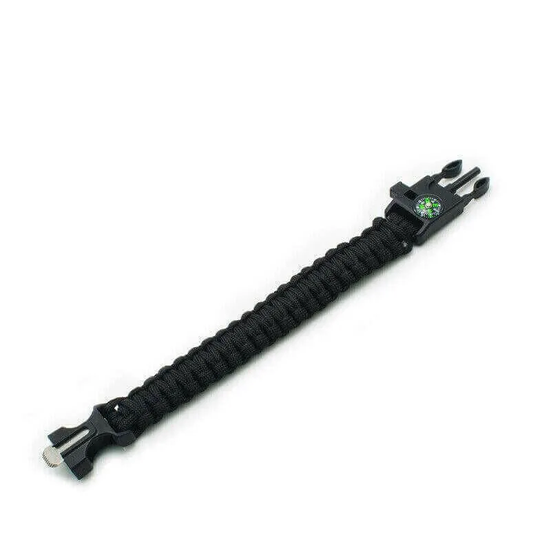 Paracord Survival Bracelet Compass/Flint/