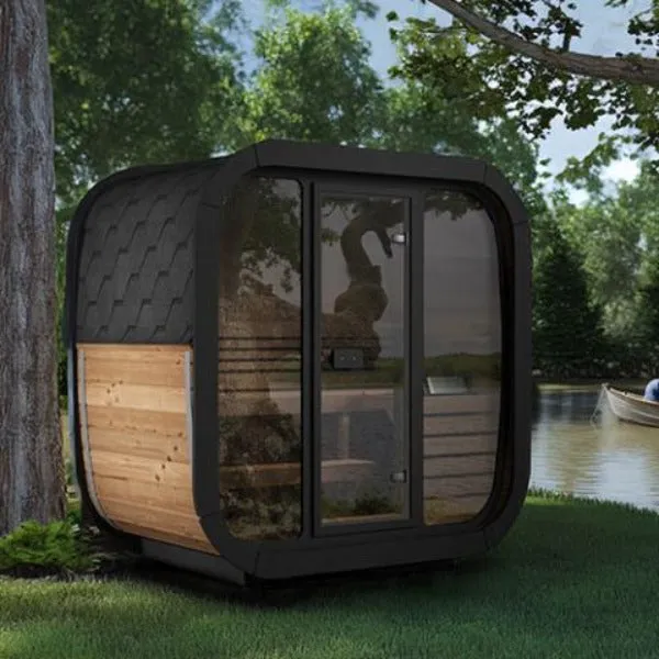 SaunaLife Model CL4G 3 Person Cube-Series Outdoor Sauna Kit